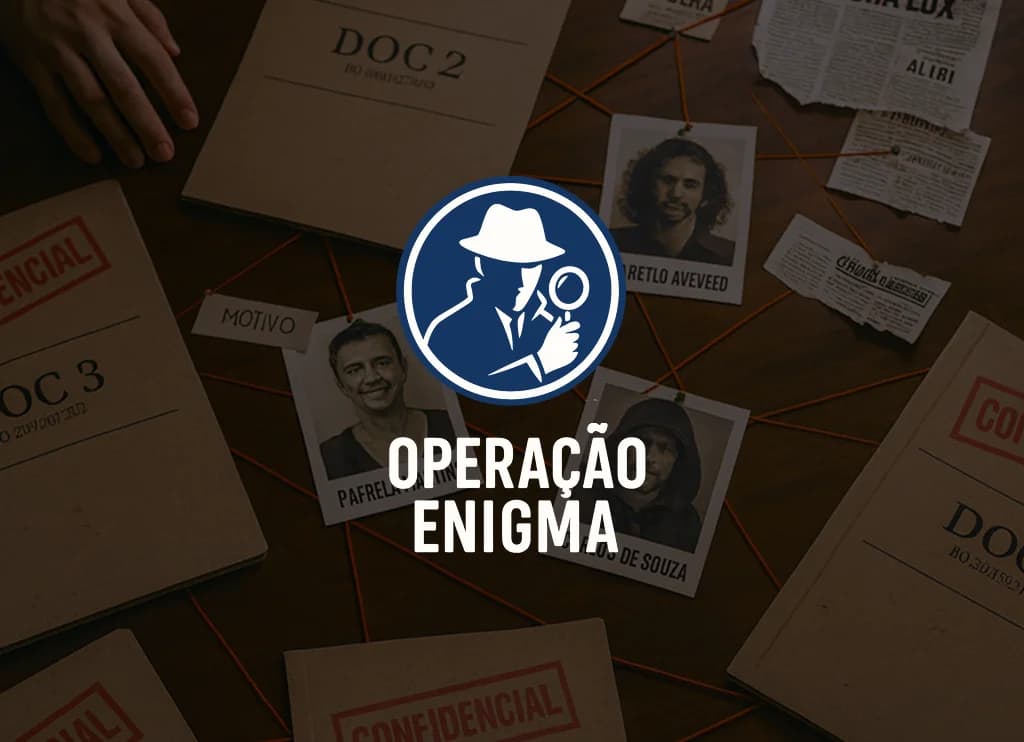 As caixas dos dossiês O Silêncio da Aurora e O Abraço da Tempestade lado a lado